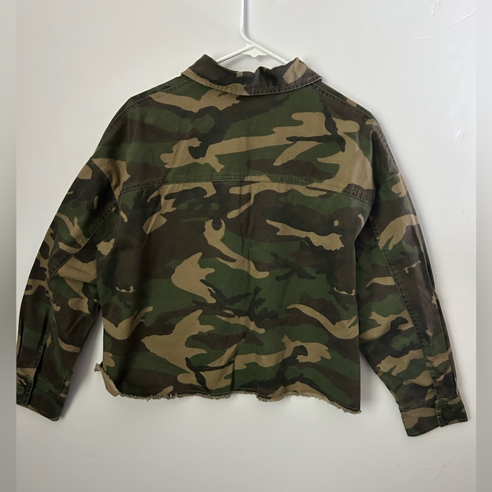 Brooklyn Karma M Camouflage Button-Up Denim Jacket - Picture 5 of 5